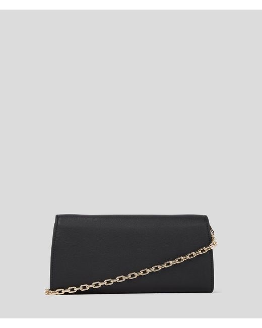 Karl Lagerfeld Black K/signature Crossbody Wallet