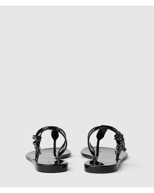 Karl Lagerfeld Black Ikon Nft Jelly Sandals
