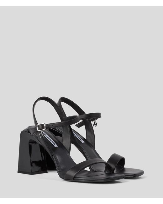 Karl Lagerfeld Black Astra Nova Strap Sandals