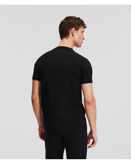 T-shirt À Poche Zippée Karl Lagerfeld pour homme en coloris Black