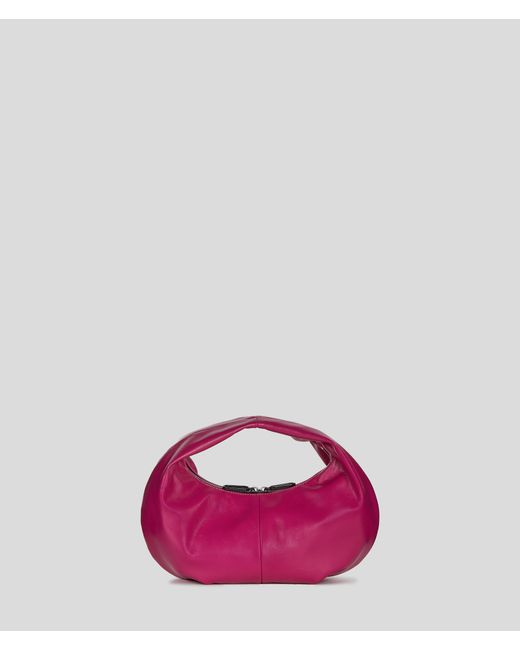 Karl Lagerfeld Pink Klj Box Logo Hobo Bag