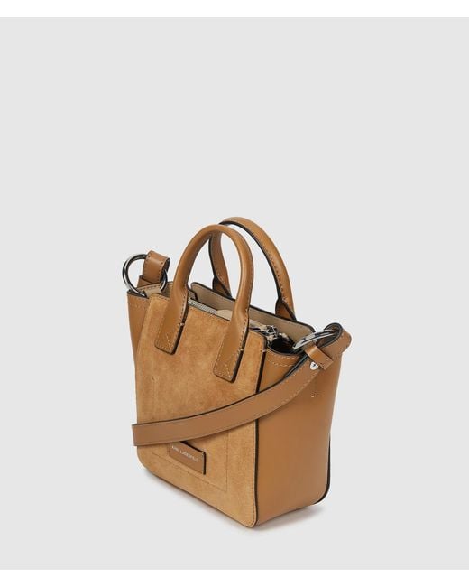 KARL LAGERFELD K/Daily Mini Suede Tote Bag | Lyst UK