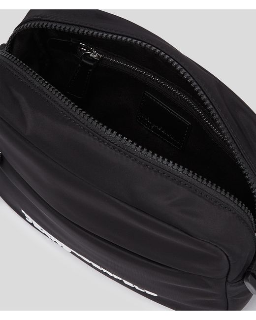 Karl Lagerfeld Black Nylon Crossbody Bag for men