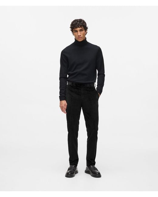 Karl Lagerfeld Samthose, Herren, Größe in Black für Herren