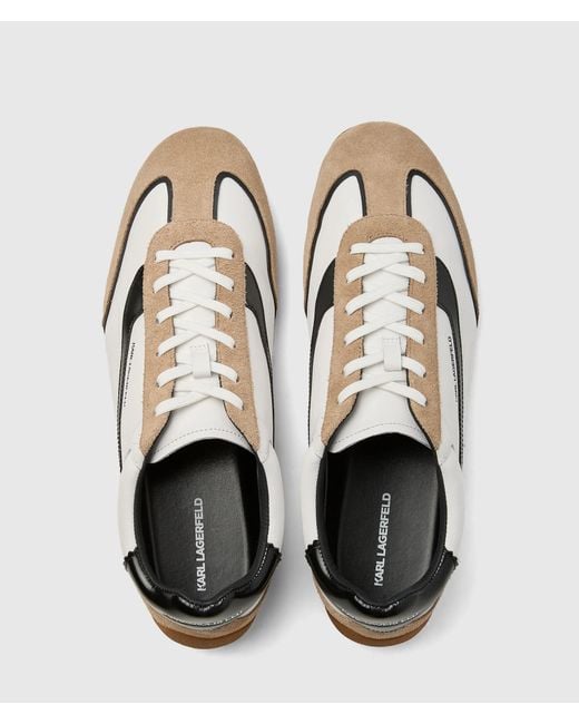 Karl Lagerfeld White Devon Low Sneakers for men