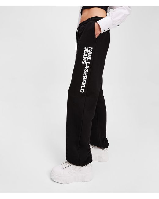 KL Jeans White Slim-Fit Sweatpants