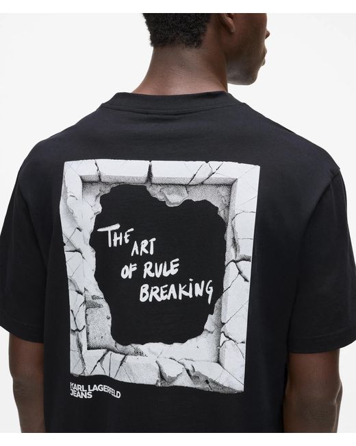 KL Jeans Black Rule Breaking T-Shirt for men