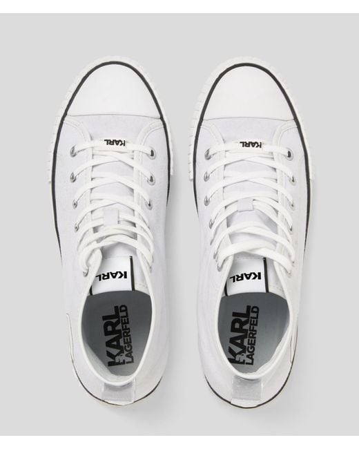Karl Lagerfeld White Ikon Kampus Max Nft High Top Sneaker