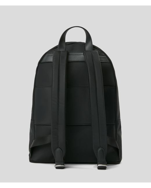 Karl Lagerfeld Black Rue St-guillaume Medium Backpack