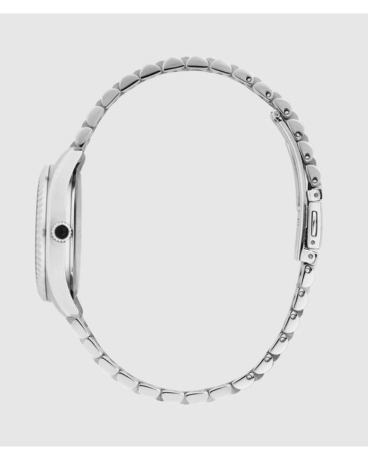 Karl Lagerfeld White Round Logo Watch