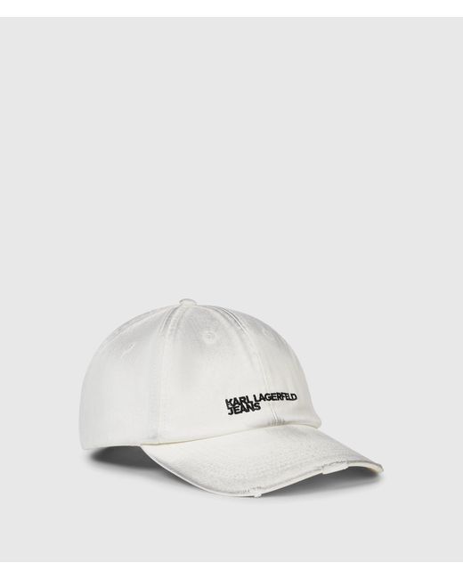 KL Jeans White Washed Logo Cap
