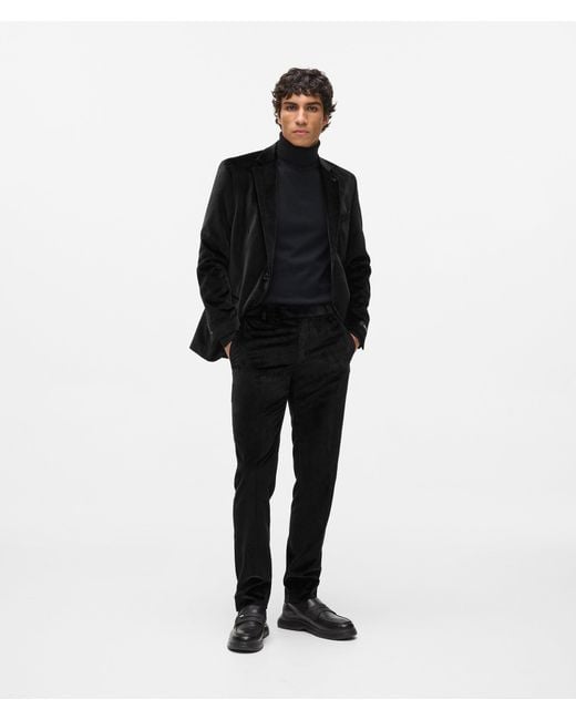 Karl Lagerfeld Samthose, Herren, Größe in Black für Herren