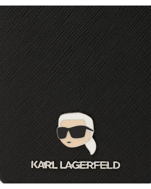 Karl Lagerfeld Black Ikon Karl Iphone 16 Pro Max Case for men