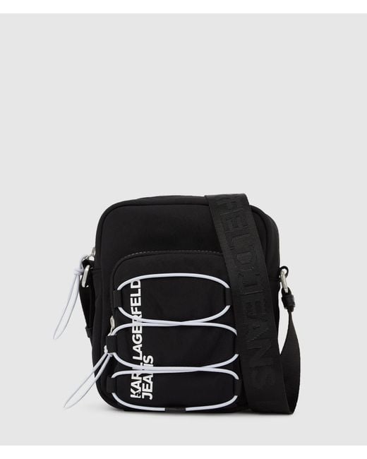 KL Jeans Reporter-Tasche Im Utility-Stil Mit Kordelzug, Herren, Größe in Black für Herren