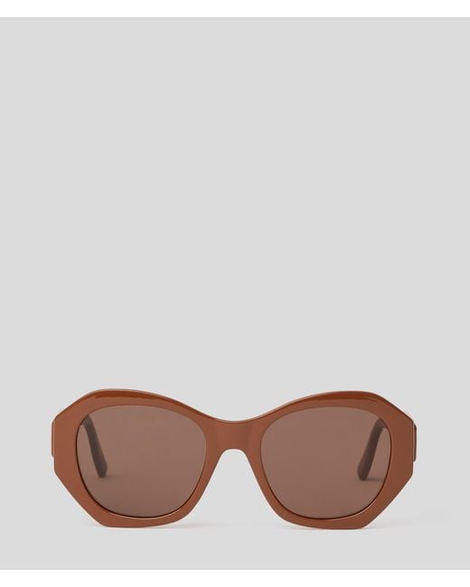 Karl Lagerfeld Black Kl Monogram Logo Sunglasses