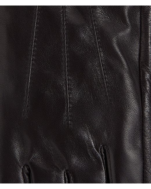 Karl Lagerfeld Black K/autograph Long Leather Gloves