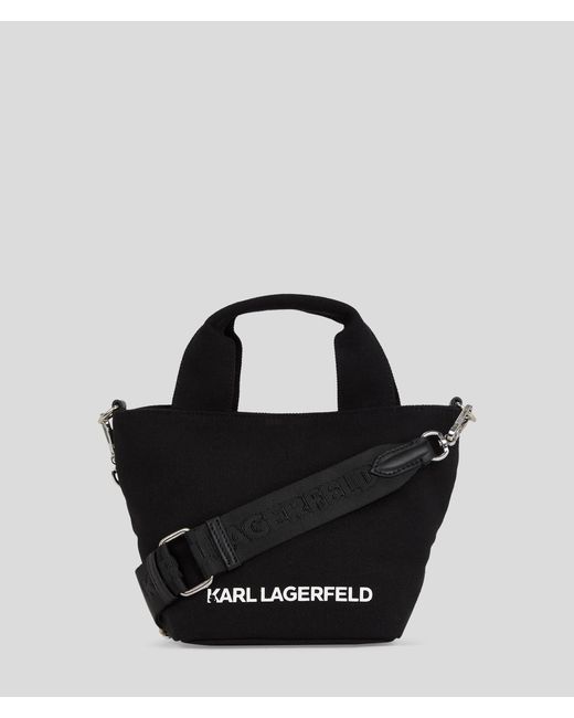 Karl Lagerfeld Black K/signature Rhinestone Small Shopper