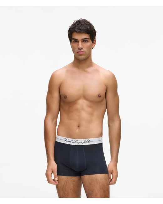 Karl Lagerfeld Blue Hotel Karl Trunks – 3-Pack for men