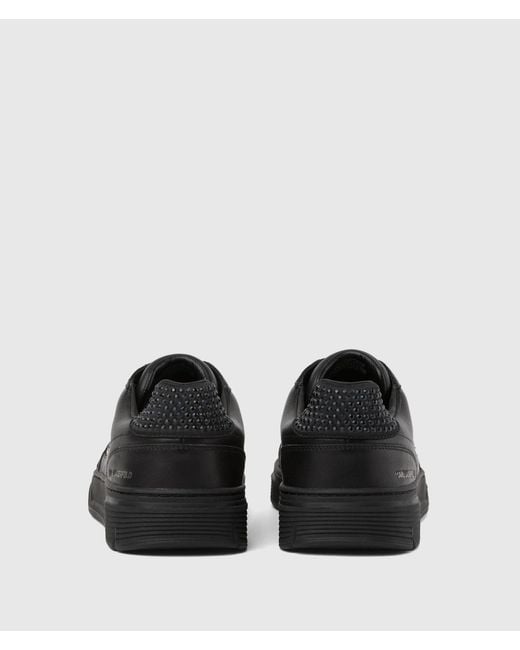 Karl Lagerfeld Black Kourtney Rhinestone Sneakers for men
