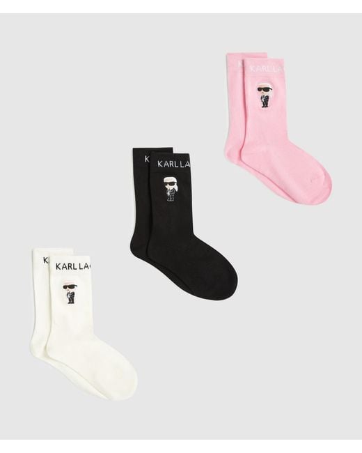 Karl Lagerfeld Multicolor Ikon Socks – 3-Pack