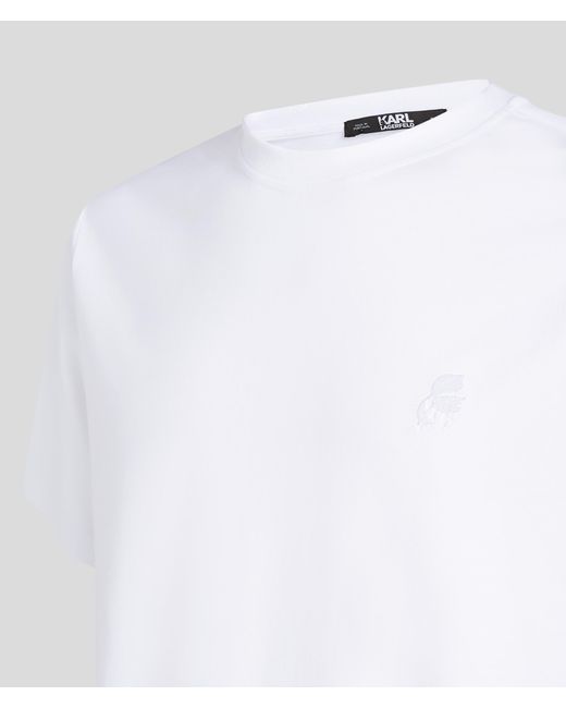 Karl Lagerfeld White Karl Kameo T-shirt for men