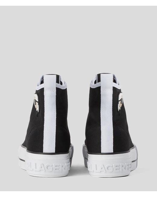 Karl Lagerfeld Black K/ikonik Kampus Max Nft High Top Sneaker