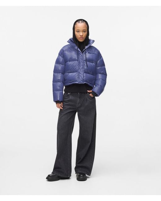 KL Jeans Blue Shiny Boxy Puffer Jacket