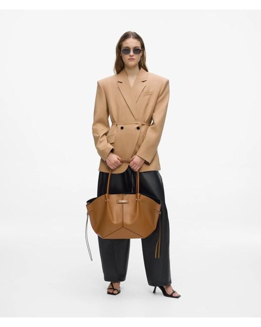 Karl Lagerfeld Brown K/Pierced Medium Tote Bag