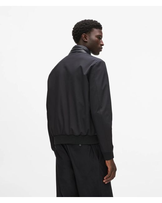 Karl Lagerfeld Black Padded Blouson Jacket for men