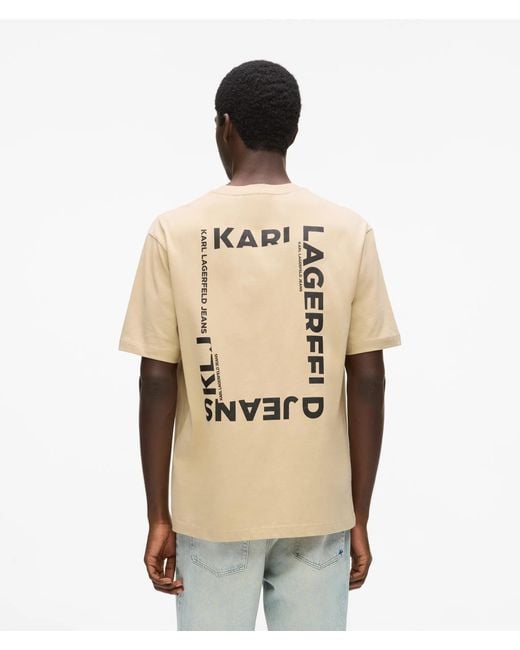 KL Jeans Natural Frame Logo Regular T-Shirt for men