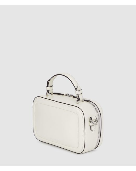 Karl Lagerfeld Natural K/Autograph Chain Top Handle Bag