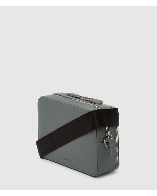 Karl Lagerfeld Gray K/Monogram Camera Bag for men