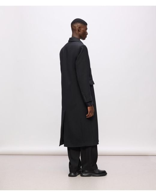 Karl Lagerfeld Kl Studio Wollmantel in Black für Herren