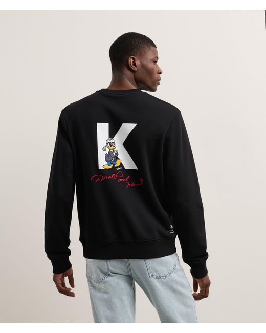 Karl Lagerfeld Disney X Kl Sweatshirt Mit Initiale, Mann, Größe in Black für Herren