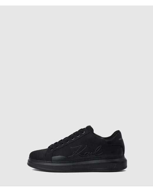Karl Lagerfeld Black Kapri Signia Shine Sneakers for men