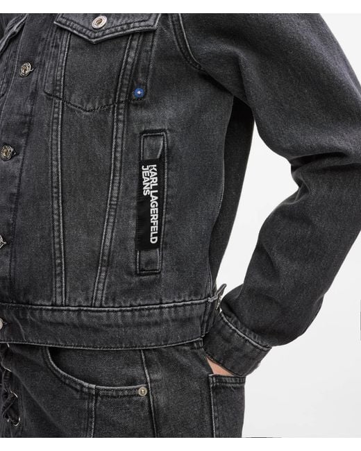 KL Jeans Gray Regular-Fit Denim Jacket