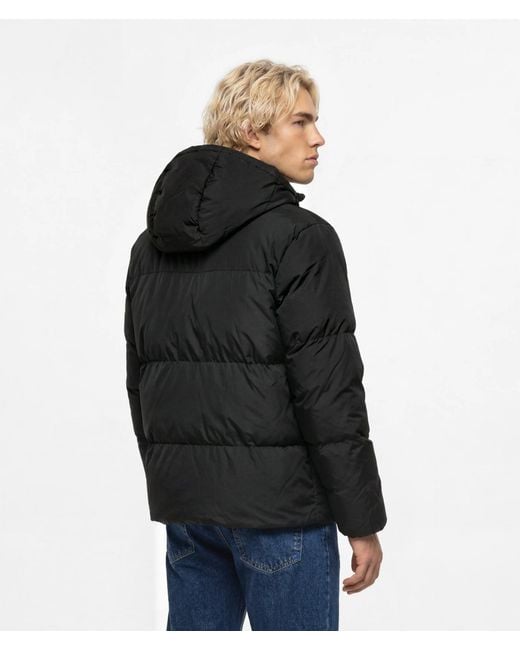 KL Jeans Blue Hooded Puffer Jacket for men