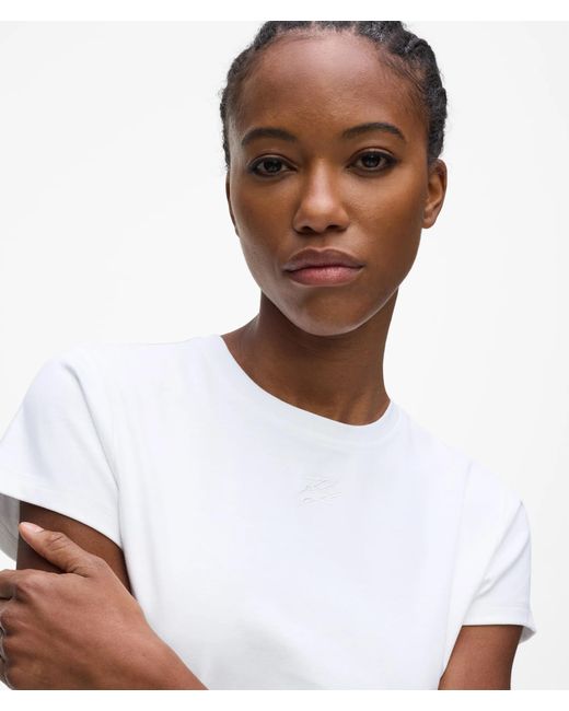 Karl Lagerfeld White Corset T-Shirt