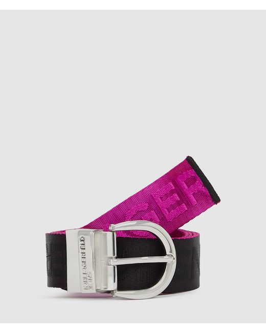 KL Jeans Pink Reversible Webbing Belt