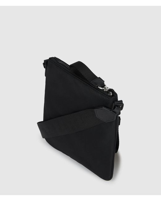 KL Jeans Black Nylon Small Crossbody Bag for men