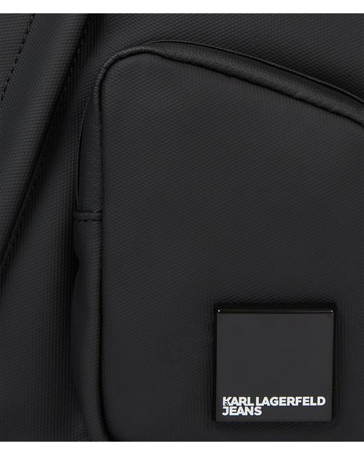 KL Jeans Black Venture Sling Bag for men