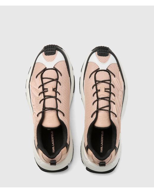 Karl Lagerfeld White Orion Trail Signature Sneakers
