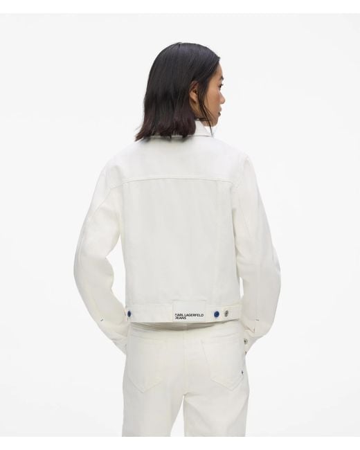 KL Jeans White Regular Denim Jacket