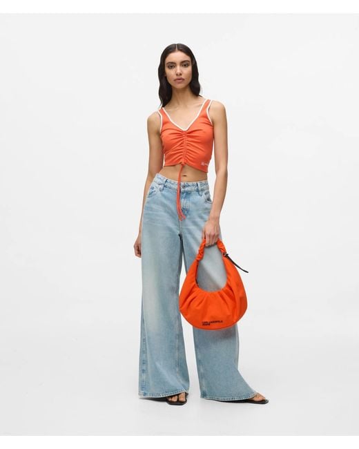 KL Jeans Gathered Hobo Bag