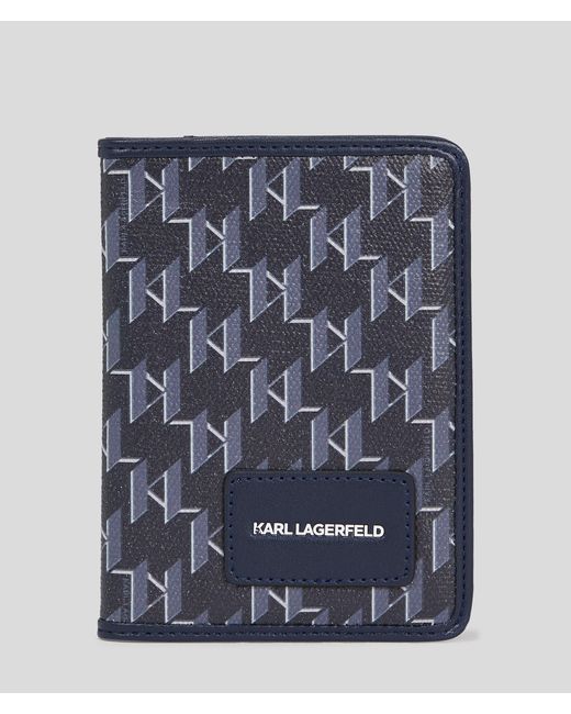 Karl Lagerfeld Blue K/voyage Passport Holder for men