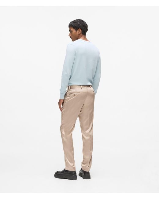 Karl Lagerfeld Natural Satin Pants for men