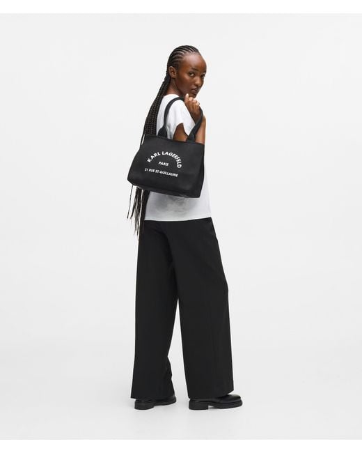 Karl Lagerfeld Black Rue St-Guillaume Transformable Tote Bag