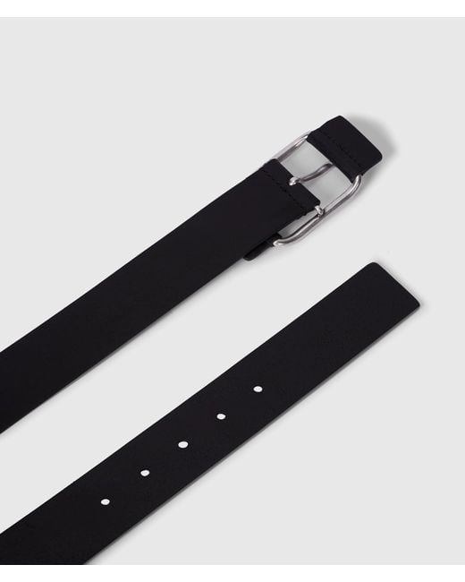 KL Jeans Black Vintage Leather Belt for men