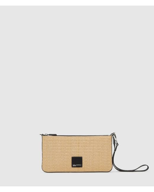 KL Jeans Natural Woven Convertible Pouch