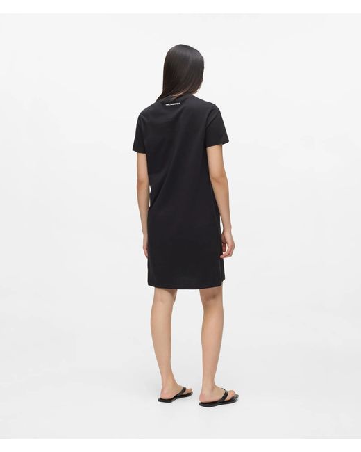 Karl Lagerfeld Black Rue St-Guillaume T-Shirt Dress
